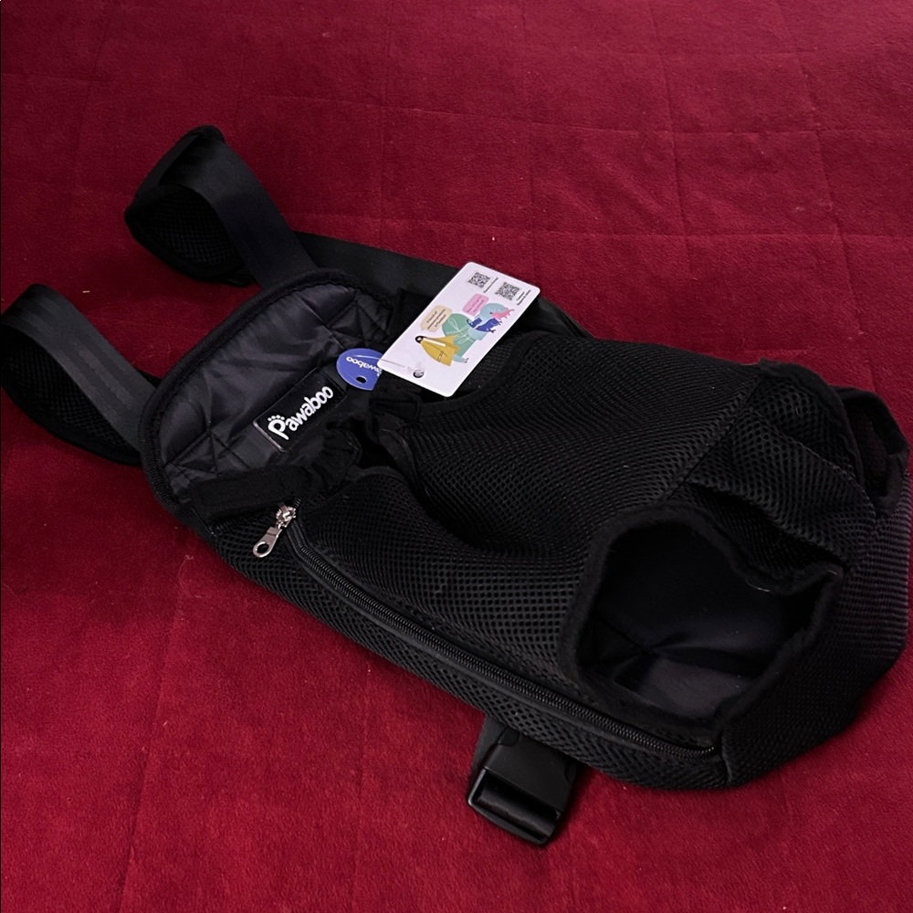 Pawaboo Black Pet Carrier Backpack